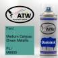 Preview: Ford, Medium Calypso Green Metallic, PL / M6600: 400ml Sprühdose, von ATW Autoteile West.